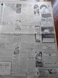 Cumhuriyet Gazetesi - 14 Aralık 1951 -  Bütçe Komisyonu Reisi Enver Adakan - Spor Ve Sergi Sarayından Belediyenin Bas Belası Diye Bahsedildi -Kış Bütün Yurtta Şiddetini Arttırıyor - Suriye'nin Ankara Elçisi Emir Adil Arslan'ın Beyanatı - İngiltere'nin Kahire İle Münasebatı Had Safhada - Eyüp'teki Halk Evi Soyuldu - Dün Mecidiyeköyü Karkuyusu Mevkiinde 12 Gecekondu Yıktırıldı - Denizli Çarşısı Yandı - Haldun Sel - Ömer Rıza Doğrul - Ses Sanatkarı Sabite Tur Gülerman Da İftira Davası Açıyor - Kasım Gülek Radyoya Konuştu - Libya'nın İstiklali Yarın İlan Ediliyor - Kore'den Sıhhi Kurul Kararıyla Yurda Dönen Subay Ve Erler- Orgeneral Mustafa Muğlalının Cenazesi Dün Törenle Kaldırıldı - 2000 Yılın Sevgilisi Yazan Refik Halid Karay Yazı Dizisi - Ulus Gazetesi İçişleri Bakanı Halil Özyürek Davasında Mahkum Oldu - Schuman Planı - İngiltere'de Profesyonel Futbol Endüstrisi 4 - Basketbol Şampiyonası Başlıyor - Galatasaray İstanbulspor Maçı - Dermojen - Puro Tuvalet Sabunları