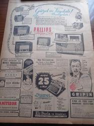 Cumhuriyet Gazetesi - 21 Aralık 1951 - Başbakan Adnan Menderes'in Dün Verdiği Demeç - Abidin Daver - Şah İsmail'in Meşhur Tahtı Hakkındaki İddianın Akisleri - Atlantik Paktına İştirakimiz - Ziraat Bankasının Karı Bu Yıl 30 Milyon Lira - Okullarda Seyrüsefer Kursları - Hayfada Batan Geminin Mürettebatı Dün Geldi - Sarayburnu İle Üsküdar Arasında Kurulacak Asma Köprü - Profesör Rasim Adasal - Tarihî Bahisler Türkiye'nin Büyük Britanya Nezdine Yolladığı Elçiler- Emekli Subaylara Ordu Şeref Belgesi Verilecek - 2000 Yılın İnecek Noel Babalar - 2000 Yılın Sevgilisi Yazan Refik Halid Karay Yazı Dizisi - İş Bankasının Şiir Müsabakası - Suriye'deki Hükümet Darbesinin Sebepleri - Sovyetlerin 370 Denizaltısı Varmış - Rapid Futbol Takımının İstanbul Maçları - Galatasaray Kulübünün Tertiblediği Türk Elen Boks Karşılaşmaları - Tepebaşı Kışlık Gazinosu - Büyük Revü - Tiyatro - Radyo Bugünkü Program - Movado Saatleri - Derman Ağrı Kesici - Philips Radyo - Gripin - Hakkı Ismarlama Gömlek Salonu