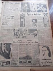 Cumhuriyet Pazar - 23 Aralık 1951 - Doğan Nadi Yedi Dakika Köşe Yazısı - Tecessüsler Amerika Hükümeti Askerî Sırlarını Niçin İfşa Ediyor - Haftanın Şakaları Hacı Beyin Başına Gelenler Yazan Burhan - Bir Put Devrildi - İgnazio Silone'nin Hikayesi - Ufak Bir Azizlik Hikaye Yazan Herbert Gutterson - Zabıta Tarihinde Aşk Faciaları - Feyyaz Tokar - Gripin- Boş Vaktinizi Hoş Geçirmek İçin - Uzun Atlama Şampiyonu Claudia Testomi - Tenis Kraliçesi Suzanne Langlen - Unutulmaz İsimler - Eflatun - Montaigne - Shakespeare - Goethe - Krem Pertev - Yavuz Sultan Selim - Orhon Arıburun - Ingrid Bergman'ı Hollywood'u Çağırdılar - Marika Rökk'ün Yeni Filmi - Selma Saltuk Bihruze Hatun Rolünde - İster İnan İster İnanma Köşesi - Atıf Kaptan