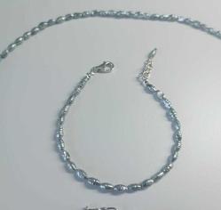 El yapımı hakiki Gri İnci ve 925 Ayar Gümüş Kolye  Bileklik ve Küpe Set