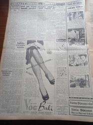 Cumhuriyet Gazetesi - 28 Mayıs 1954 - Almanya Bize 150 Milyon Dolar Kredi Açıyor - Bahar Ve Çiçek Bayramı Dün Törenle Açıldı - Gülhane Parkı - Sultanahmed 2. İmamı Dün Genç Kızları İğfal Suçundan Tevkif Edildi - Başbakan Adnan Menderes Pazara Gidiyor - Kıbrıs'taki Türklerin Sevinci - Konsolosun Karısı Yazan Nihal Karamağaralı Yazı Dizisi - Apollo Sirki - Burhan Felek - Galatasaraylıların Hatim Duası - İstanbul Fethinin 501. Yıldönümü - Büyük Adli Hatalar - Fenerbahçe Bugün Beyoğlusporla Karşılaşacak - Ayten Gençer- Cumhuriyet Radyo Programları- Teknik Üniversite Radyosu - Tenor Walter Ludwig - Amerika'da Klu Klux Klan Gizli Cemiyeti Hortlatılıyor - Şehir Tiyatrosunun Gülhane Parkındaki Tensilleri- Sarayların Aşk İlahesi Desiree Yazı Dizisi - Lüks Traş Bıçakları - Puro Tuvalet Sabunları - Deschiens Kan Kuvvet Şurubu - Nebati Mutbak Yağı - Frigidaire Buzdolabı - Johnson Deniz Motorları