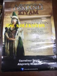 İMZALI VE İTHAFLI TÜRKAN ŞORAY AFİŞİ / POSTERİ - BÜYÜK BOY - ORİJİNAL - 69 X 50 cm EBADINDA - Original Turkish Big Size Poster - BİR ZAMANLAR OSMANLI KIYAM SERGİSİ, TÜRKAN ŞORAY İMZA GÜNÜ, DİZİ SETİ GEZİSİ, CARREFOUR İZMİT ALIŞVERİŞ MERKEZİ, HERŞEY FİLM