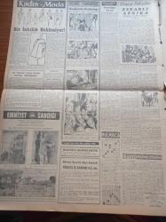 Cumhuriyet Gazetesi - 20 Ağustos 1956 - Van Özalp Hadisesinde Sorumlu Olanlar - Marilyn Monroe Geliyor - Kasım Gülek Arkeolojik Bir Geziye Çıkacak - Süveyş İhtilafında Türkiye'nin Rolü -  Cumhuriyetçi Millet Partisi Tokat Kongresi - Prenses Margaret 26 Yaşına Basıyor - Gayretspor Galip  - Galatasaray'da 50. Yıl Töreni - Kutu Kutu İçinde Yazan Orhan Hançerlioğlu Yazı Dizisi - Müseccel Felah Ve Yavuz Gruplarında Çalışanlar - Esad Kan Paris'e Gitti - Sophia Loren Baloda Kendisini Çimdikleyen Arab Diplomatını Yumrukladı - Burhan Felek - Resimli Romanımız Kraliçenin Gerdanlığı - İzmir Enternasyonal Fuarı Bugün Açılıyor - Galatasaray Acarı 3  1 Mağlup Etti -  Berec - Profesyonel Takımların Dün Yaptıkları Antrenman Maçları - Yol Mukavemet Biniciliği Fehmi Kürkçü Kazandı