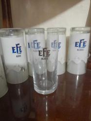 EFE RAKI BARDAĞI 6 ADET BARDAKLAR GOLD renk yazılı KULLANILMAMIŞ