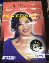 TÜRKAN ŞORAY ETİKET AFİŞİ / POSTERİ - BÜYÜK BOY - ORİJİNAL - 100 X 70 cm EBADINDA - Original Turkish Big Size Poster - SULTAN SEVENLERİNİ KAHVEYE BEKLİYOR, KOZZY ALIŞVERİŞ VE KÜLTÜR MERKEZİ, AVŞAR SİNEMA