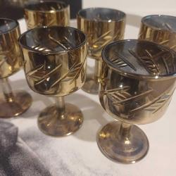 Çekoslavak Likör Kadeh Seti ,Vintage