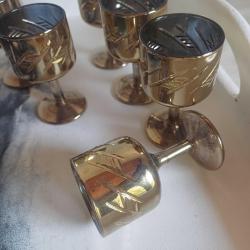 Çekoslavak Likör Kadeh Seti ,Vintage