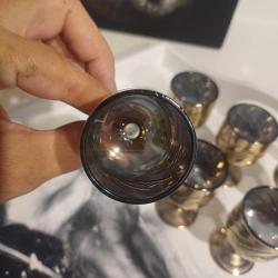 Çekoslavak Likör Kadeh Seti ,Vintage