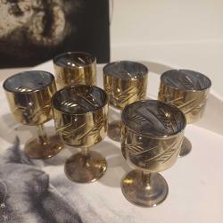 Çekoslavak Likör Kadeh Seti ,Vintage