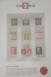 Almanya Adolf Hitler Dönemi Reich Briefmarken Sertifikalı 10 Adet Damgasız pul Lotu