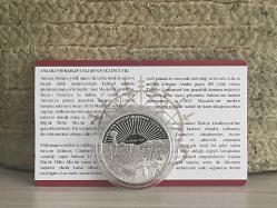 2023 - Ankara'nın Başkent Oluşunun 100. Yılı - Darphane Sertifikalı Gümüş Hatıra Para - Çil