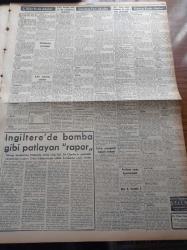 Cumhuriyet Gazetesi - 8 Ekim 1957 - Dün Partilerin Adayları İlan Edildi - Demokrat Parti Hangi Milletvekillerini Bu Sefer Aday Göstermedi - CHP İstanbul Adayları Dün Taahhüdname İmzaladılar - Cumhuriyetçi Millet Partisi Adayları - Kemal Aygün Tekrar Ankara Valisi Oldu - 20 Liraya Bir Yahudi - İblisin Kızı Yazan Guy Des Cars Yazı Dizisi - Ömer Sami Coşar - Gazi Fişek Fabrikası - Yeni Gün Gazetesi Dün Toplattırıldı - Amerika'dan Tito'ya Yollanan Mektup - Ruslar Suriye'de Deniz Üssü Mü Kuruluyor - Partilerin 1957 Seçimleri İçin Milletvekili Adayları - İngiltere'de Bomba Gibi Patlayan Rapor - Milli Takım Tek Seçicisi Eşref Aykaç - Galatasaray Tesadüfi Bir Golle Spartak'a 1 0 Mağlup Oldu - İstanbul Genç Karması Galatasaray Genç Karmasını 6 1 Yendi - Fay Temizleme Tozu