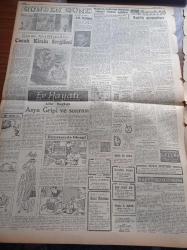 Cumhuriyet Gazetesi - 19 Kasım 1957 - Muhalefet Mecliste Kabine Buhranından Şikayet Etti - Vali Fahrettin Kerim Gökay Dün Celal Bayar İle Birlikte Ankara'ya Gitti - Milli Korunma Kanunu Yeni Bir Şekil Alıyor - Boğaziçi Köprüsünün Planları - İstanbul İl Seçim Kurulu Bugün Toplanıyor - Asya Gribi Vakaları Çoğalmaya Başladı - Türk İran Petrol Müzakereleri Uzuyor - Başbakan Adnan Menderes - Doktor Orhan Yamanlar - Fezanın İlk Tarihleri Suni Peykler Yazı Dizisi - Seni Sevmek Kaderim Yazan Sinclair Levis - Tango Bestekarı Necib Celal Hasta - Burhan Felek - Çocuk Kitapları Sergileri - Telepati - Makarios Kıbrıs'a Dönüyor Mu - Fenerbahçeli Ergun Öztuna Yurtdışından Geliyor - Milli Futbol Takımı Dün Akşam İlan Edildi - Türkiye Boks Şampiyonası Yeni Bir Şekilde Yapılacak - Güreş Federasyonu Reisi Cenab Berksoy'un Dünkü Toplantısı - Nivea Krem