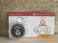 2023 - Galatasaray 23. Şampiyonluk  - Darphane Sertifikalı Gümüş Hatıra Para - Çil