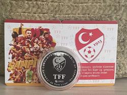 2023 - Galatasaray 23. Şampiyonluk  - Darphane Sertifikalı Gümüş Hatıra Para - Çil