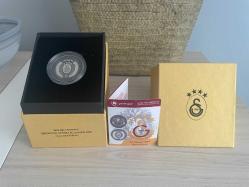 2024 - Galatasaray 24. Şampiyonluk  - Darphane Sertifikalı Gümüş Hatıra Para - Çil (Kutusunda)