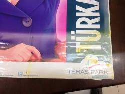 TÜRKAN ŞORAY AFİŞİ / POSTERİ - BÜYÜK BOY - ORİJİNAL - 100 X 70 cm EBADINDA - Original Turkish Big Size Poster - TERAS PARK OUTLET TÜRKAN ŞORAY İMZA GÜNÜ
