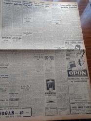 Cumhuriyet Gazetesi - 6 Aralık 1957 - Yeni Tahdid Tasarıları Meclise Getirilmek Üzere - Hükümet Dün Bazı Tekel Maddelerine Zam Yaptı - Yurtdışına Döviz Kaçıran Bir Şebeke Daha Yakalandı - Mümtaz Tarhan Metro İşini Ele Alıyor - Kıbrıs'ta Dün 3 Türk Katledildi - Merhum Enver Paşa'nın Eşi Naciye Sultan'ın Cenazesi Bugün Kaldırılıyor - 20. Asırda Hakiki Bir Robenson - Seni Sevmek Kaderim Yazan Sinclair Levis Yazı Dizisi - Türk Hava Kurumu Kongresi Açıldı - Türk Milli Talebe Birliği 41. Yılını Kutladı - Burhan Felek - Türk Ekspres Bank - Princesse El Losyonu - Vatan Partisi Genel Başkanı Hikmet Kıvılcımlı Mahkemede - Milli Namzetler Tek Seçicisi Eşfak Aykaç En Fena Maçımız Oldu Dedi - Güreş Federasyonu Reisi Seyfi Cenab Berksoy İstifa Edecek - Manchester United Kızılyıldız Maçı - Yarın Beşiktaşla Karşılacak İsveç Vestras Takımı Geldi - Krem Pertev - Şark Gazinosu - Oryantal Dansöz İnci Birol