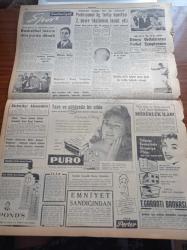 Cumhuriyet Gazetesi - 3 Aralık 1957 - Maliye Bakanı Hasan Polatkan Yeni Bütçeyi Açıkladı - Osman Bölükbaşı Dün Meclise Giderek Yemin Etti - Soğuklar Ve Fırtına Etrafı Kasıp Kavuruyor - Suriye Hadise Çıkarmak İstiyor - Vali Ve Belediye Reisi Mümtaz Tarhan Gemici Feneri İle Çalıştı - İlk Amerikan Suni Peyki Yarın Atılıyor - Nureddin Şazi Kösemihal - Seni Sevmek Kaderim Yazan Sinclair Levis Yazı Dizisi - 20. Asırda Hakiki Bir Robenson Yazı Dizisi - Bayan Roosevelt'e Bir Arap Şeyhi Talip Çıktı - Burhan Felek - Burgaz Adası - İstanbul Belediyesi Şehir Tiyatrosu - Deli Oyunu Yazan Refik Erduran - Opon Ağrı Kesici - İstanbul Selanik Belgrad Asfaltı - Avrupa Boks Şampiyonu Antoni Ruiz Öldü - Yeni Voleybol Antrenörü Nikola Solip - Dünya Ordulararası Futbol Şampiyonası - Neriman Köksal Puro Tuvalet Sabunları Kullanıyorum Diyor - Kasımpaşa Futbol Takımı Irak'a Gidiyor - Beşiktaş İsveç Vasteras Cumartesiye Oynayacaklar