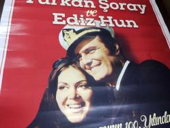 TÜRKAN ŞORAY AFİŞİ / POSTERİ - BÜYÜK BOY - ORİJİNAL - 100 X 70 cm EBADINDA - Original Turkish Big Size Poster - TÜRK SİNEMASININ 100. YILI, METRO CITY - TÜRKAN ŞORAY VE EDİZ HUN
