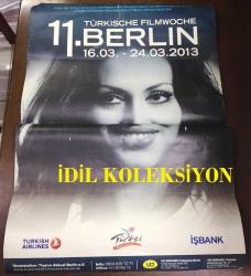 TÜRKAN ŞORAY ALMANCA AFİŞİ / POSTERİ - BÜYÜK BOY - ORİJİNAL - 100 X 70 cm EBADINDA - Original Turkish Big Size Poster - TÜRKISCHE FILMWOCHE 11. BERLIN 16.03. - 24.03.2013