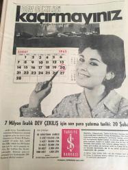 HÜRRİYET GAZETESİ 10 OCAK  1965 YIL :17 SAYI :5999---Kuşadası 'nda bir aşk kulübesi ---İtalya da iki Türk  mücevher   hırsızı  olarak aranıyor --Zirai kredi  3 milyar  287 milyon liraya yükseltildi --İş adamı  Vehbi  Koç Konuştu :Türk  Müteşebbislerini  Yıkmaya Çalışıyorlar  ---Gürsel , Rauf  Onursal 'ı   affetti ---Altay 'lı  Hikmet  ,Kulüp Reisinin  bir akrabasına  gönül verdi ---Orhan Apaydın  YTP  'den  istifa etti ----Almanya da iki yıl çalıştı ,iki  traktör getirdi---Hac mevsiminde İslam  Konferansı  toplanacak ---Schell 'in  haline  prenses  katıla katıla  gülmüştü ---İşçilerimiz  yeni bir dünya  görüşü ile  yurda  dönecekler ---Milletler arası  bir araştırmanın  raporu  :Çocuğunun kötü  yetişmesinde  yüzde 80  ailesi  mesul ---İstanbul  Tophanesi  ve Top Döküm Töreni ---Milli Ligde 1-1 biten  karşılaşmanın rövanşı  bugün  Fenerbahçe  -Beşiktaş  --PTT :1 Fenerbahçe :0  ----Beşiktaş ,G.Tepe'yi  güçlükle yendi  :3-2