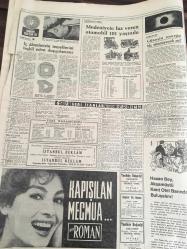 HÜRRİYET GAZETESİ  9 OCAK 1965 YIL :17 SAYI :5998 -----Köylü  ve fakir çocuklar  öğretmen  okullarına tercihan  alınacaklar --Bir Türk Almanya da ki işçilerimizi dolandırdı --Aktör  Yıldırım  Önal  karısını dövüp  mahkemelik oldu ---Tek dersten  borçlu sınıf  geçme davası  Danıştay da   Memur aç iken  rüşvet  önlenemez ---Fransa   ,doların değerini düşürmeye  çalışıyormuş ----Türkler Almanya nın  en  fazla  beğenilen  işçileri --Dağdan inen  kayalar  3 evle 94 hayvan ezdi ---Portekiz 'e  gidecek  olan  aday kadro  açıklandı   --Dünya  Kupasındaki netice  bizim için  sürpriz olacaktır ---Yaşar Doğu 'nun anma  töreninde bir güreşçi bile yoktu ---Fenerbahçe  PTT  ile  karşılaşıyor ----Tayyar  Yalaz  Kupası  Güreş Müsabakaları ---Türkiye   nüfusunun binde 16 sı  akıl hastası --1964  de en çok  iş yapan  filimler  :Turist Ömer ,Beş Şeker  Kız  ve Fıstık Gibi Maşallah ---Mobilyacılıktan  yıldızlığa yükseldi  :Önder Somer ---