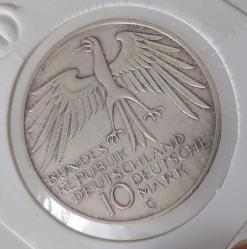 1972-G DEUTSCHLAND (ALMANYA) MÜNİH YAZ OLİMPİYATLARI ORİJİNAL 10 MARK GÜMÜŞ HATIRA PARASI ÇOK ÇOK TEMİZ 1HH2V1R ÇOK NADİR