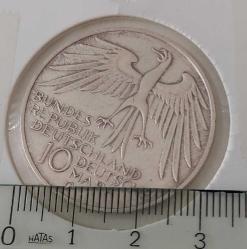 1972-G DEUTSCHLAND (ALMANYA) MÜNİH YAZ OLİMPİYATLARI ORİJİNAL 10 MARK GÜMÜŞ HATIRA PARASI ÇOK ÇOK TEMİZ 1HH2V1R ÇOK NADİR