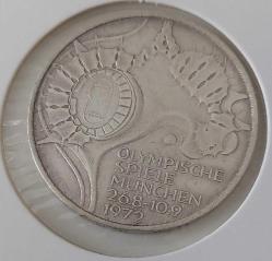 1972-D DEUTSCHLAND (ALMANYA) MÜNİH YAZ OLİMPİYATLARI ORİJİNAL 10 MARK GÜMÜŞ HATIRA PARASI ÇOK ÇOK TEMİZ 2RAA1T1 ÇOK NADİR