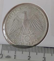 1972-J DEUTSCHLAND (ALMANYA) MÜNİH YAZ OLİMPİYATLARI ORİJİNAL 10 MARK GÜMÜŞ HATIRA PARASI ÇOK ÇOK TEMİZ 3DEU1R ÇOK NADİR