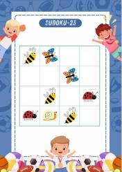 Çocuklar İçin Sudoku Kitabı (Cırt Cırtlı) 4-12 Yaş İçindir.