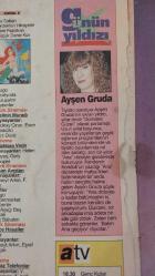 SABAH GAZETESİ-YENİ-TV GUİDE DERGİSİ-MODERN TV DERGİSİ-10 TEMMUZ-16 TEMMUZ -SAYI:25-KAPAK-FOTOĞRAF-RÖPORTAJ-GÜLGÜN FEYMAN-HÜLYA AVŞAR-FERJHAN ŞENSOY-BRONSON-BİR ZAMANLAR-CYBİLL SHEPHERD-KADER ZAMANI-ACELE KOCA ARANIYOR-TÜRKAN ŞORAY-BÜLENT KAYABAŞ-AYŞEN GRUDA-AYNA AYNA-NECO-KUZEY KIBRIS TÜRK CUMHURİYETİ-ATV-TGRT-SHOW TV-GENÇ CARUSO-POLİS DOSYASI