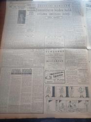 Cumhuriyet Gazetesi - 9 Mayıs 1959 - Seçim Kanununun Süratle Tadiline Karar Verildi - CHP Grubu Tebliği - Başbakan Adnan Menderes İle Yunan Başbakanı Karamanlis Dün 5 Saat Görüştüler- Dışişleri Bakanı Fatin Rüştü Zorlu - Behçet Kemal Çağlar Radyodan Çıkarıldı - Türk Milli Talebe Federasyonu Kongresi Gene Bitmedi - Sokakta Kumar - Sanat Bahisleri Yazan Bedri Rahmi Eyüboğlu - Sevda Sokağı Komedyası Yazan Halide Edip Adıvar - Esat Tekeli - İran Şahı Batıya Bağlılığını İfade Etti - Burhan Felek - Endonezya'da Hula Hoop Yasak Edildi- Galatasaray Lisesi Müdürü Macit Saner Bugün Toprağa Veriliyor - Radyo Bugünkü Program - Uluç Ali Yazan Halikarnas Balıkçısı Yazı Dizisi - Yunus Nadi Armağanı Röportaj Müsabakası Yazan Mustafa Güzel - Büyükada Sokaklarında Ağaç Katliamı- Karagümrüğü Cahit Candan Çalıştıracak - İstanbul Tahran Boks Maçı Bu Gece - Cemil Okan'ın Muntazam Çalışması İle Çukurova Modern Bir Kapalı Salona Kavuştu - Suat Mamat- Kadri Aytaç - Hilmi Kiremitçi - Metin Oktay