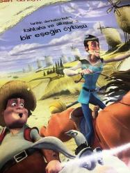 DON KİŞOT (Donkey Xote),  2007, SİNEMA FİLM AFİŞİ / POSTERİ - BÜYÜK BOY - ORİJİNAL - 100 X 70 cm EBADINDA - Original Turkish Big Size Movie Poster - Jose Pozo, Miguel de Cervantes, Angel E. Pariente, Andreu Buenafuente, Robert Paterson, José Luis Gil, James Phillips, Jordi González Belart, Richard Felix, Brendan Price, Joshua Zamrycki, Sancho Gracia, Joe Lewis, Toby Harper, Leslie Charles, ÖZEN FİLM