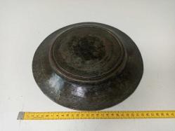 Antika Osmanlı Kalem İşçilikli Dövme Bakır Lenger