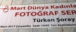 TÜRKAN ŞORAY BEZ AFİŞİ / POSTERİ - DEV BOY, 4 BUÇUK METRE -ORİJİNAL - 450 X 77 cm EBADINDA - Original Turkish Big Size Poster -Zeytinburnu Belediyesi- 8 MART DÜNYA KADINLAR GÜNÜ TÜRKAN ŞORAY FOTOĞRAF SERGİSİ, 8 MART 2017