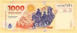 ARJANTİN Argentina 1000 Pesos P New 2023 UNC (16 001) ÇİL