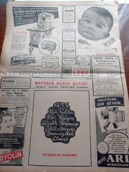 Cumhuriyet Gazetesi - 6 Ocak 1953 - Kuzey Atlantik Paktı Ordusunun Durumu - Yağ Fabrikası Dün Çalışmağa Başladı - İller Bankası Genel Müdürü Nafiz Ergeneli - Sünger Avcıları Arasından Geliyorum Gemi Mezarlığında Yazan Yaşar Kemal Yazı Dizisi - Churchill Amerika'ya Vardı - Reha Oğuz Türkkan - 3 Kadının Romanı Yazan Peride Celal Yazı Dizisi - Fransa'da Rene Mayer Başbakan Olmayı Kabul Ediyor - Karikatürist Ramiz Gökçe Vefat Etti -İsrailde Atatürk Ormanı Kuruldu - Gece Gelen Ses Yazan Hamdi Varoğlu - Sümer Sineması - Meşhur Desportos Takımı Mayıs'ta Şehrimize Gelecek - Beşiktaş Adalet Maçı Bugün Yapılıyor - Doğum Yıldönümü Münasebetiyle Pakistan Kurucusu Mehmet Ali Cinnah - Gripin - Kadınlar Celladı Yazı Dizisi - Hikaye Ekmek Yazan Reşad Enis - Ramizin Karikatürleri - Steyr Servis İstasyonu - Radyolin Diş Macunu - Çapamarka - Lüks Vejetalin Koko Yağı - Nefis Arı Bisküvileri