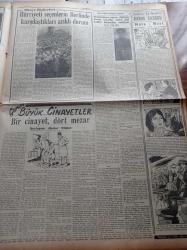 Cumhuriyet Gazetesi - 17 Mart 1953 - Mareşal Tito Dün İngiltere'ye Vardı - Çanakkale Haftası - Tarabyada Mucize İle Biten Otomobil Kazası - İnsana Benzeyen Bir Ağaç Bulundu - Faruğun Eski Kraliçe Neriman'a açık Mektubu - New Moon Tatbikatı - Mısır'da Neler Oluyor - Nadir Nadi - Esad Tekeli - Hüsnü Sadık Durukal - 3 Kadın Romanı Yazan Peride Celal Yazı Dizisi - Burhan Felek - 16. Milletlerarası Santranç Turnuvası - İstanbul Golf Kulübü - Ordulararası Futbol Karşılaşmaları - Türkiye'nin En Meşhur Kadın Casusu Yazı Dizisi - Geçmişte Büyük Cinayetler Yazı Dizisi - Radyolin Diş Macunu - Hikaye Artistler Kapısı - Philips Radyo - Çapamarka - Tokat Çoban Sucuğu - Varta Akümülatörü - Blaupunkt Radyo