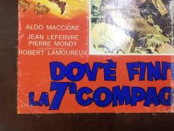 ORİJİNAL BEZ SİNEMA AFİŞ - MÜKAFAT, (Dov'è finita la 7ª compagnia? - Mais où est donc passée la 7ème compagnie) 1973, BEZ FİLM AFİŞİ / POSTERİ - BÜYÜK BOY - ORİJİNAL - 64 X 46 cm EBADINDA - Original Turkish Big Size Movie Poster - Robert Lamoureux,  Robert Lamoureux, Jean Lefèvre, Pierre Mondy, Aldo Maccione, Pierre Tornade, Jacques Marin, Paul Bisciglia, Robert Dalban, Alain Doutey, Magali Vendeuil, Marcelle Ranson-Hervé, Erik Colin, Robert Lamoureux, Florence Blot, Konrad von Bork, Michel Duchezeau, Jean-Claude Houdinière, Corinne Lahaye, Rudy Lenoir, Paul Mercey