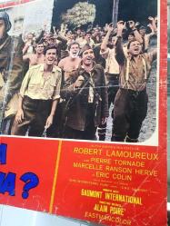 ORİJİNAL BEZ SİNEMA AFİŞ - MÜKAFAT, (Dov'è finita la 7ª compagnia? - Mais où est donc passée la 7ème compagnie) 1973, BEZ FİLM AFİŞİ / POSTERİ - BÜYÜK BOY - ORİJİNAL - 64 X 46 cm EBADINDA - Original Turkish Big Size Movie Poster - Robert Lamoureux,  Robert Lamoureux, Jean Lefèvre, Pierre Mondy, Aldo Maccione, Pierre Tornade, Jacques Marin, Paul Bisciglia, Robert Dalban, Alain Doutey, Magali Vendeuil, Marcelle Ranson-Hervé, Erik Colin, Robert Lamoureux, Florence Blot, Konrad von Bork, Michel Duchezeau, Jean-Claude Houdinière, Corinne Lahaye, Rudy Lenoir, Paul Mercey