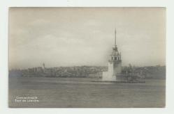 EDİTÖR M.J.C. / KIZ KULESİ VE İSTANBUL GÜZEL BİR ESKİ KARTPOSTAL...