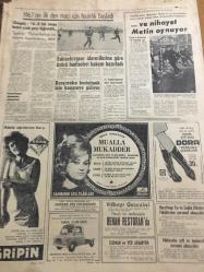 HÜRRİYET GAZETESİ    28 ARALIK  1966 YIL :19 SAYI :6706-Mualla Mukadder,Sahibinin Sesi plak reklamı-Anadol,araba otomobil ilanıAdamo,İstanbul’da Türk Hamamına gitti,Efes’i gezdi,Türkiye’ye doyamadım”dedi fotoğraflı haberi-Korseci Dilber reklamı-Şakiler , Diyarbakır da  bir şantiyeyi bastı ---TİP Mebusu Sadun Aren  Hakkında  Yaptığınız Yayın Maksatlı  ve Yanlıştır ----Çalışma Bakanı  Almanya 'ya  işçi yollayacağız dedi--- Yüksek  ücret  alan  daktiloların  lisan  kursu  parasını  da  bakanlık ödüyor ----Sovyetler  Kıbrıs 'a  silah vermiyor ---Personel  Kanunu  sadece maaş vermek değil  ----Fransa 'da kedi köpek  sesi ve  gürültüyle  savaş başladı -----1967 'nin  ilk  dev  maçı  için  hazırlık başladı  ---Gegiç : 4-0 lık maç bize  çok şey öğretti ---Eskişehir Spor  idarecilerine göre  üzücü  hadiseleri  hakem  hazırladı --Nihayet Metin  oynuyor ---