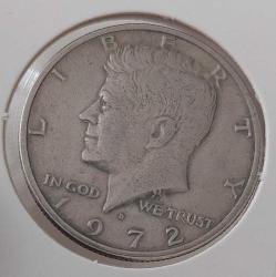 1972 ABD KENNEDY HALF (YARIM) DOLAR D-FG HARFLİ ORİJİNAL MADENİ PARASI ÇİLALTI 3ŞYE1R ÇOK NADİR