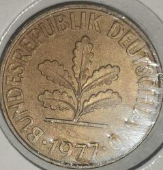 ALMANYA 1977   10 PFENNIG   LEUCHTRUMM KAPAMASINDA