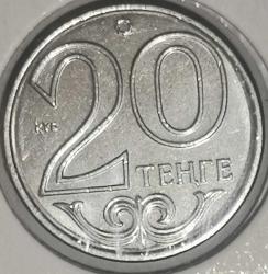 KAZAKİSTAN 2015 20 TENGE   LEUCHTRUMM KAPAMASINDA