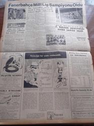 Cumhuriyet Gazetesi - 15  Haziran 1959 - Yeni Veraset Kanunu Dün Yürürlüğe Girdi - Mahalli Seçimlerin Yapılması Katileşiyor - Grekoromende Balkan Şampiyonuyuz - Kasım Gülek Adana'da Konuştu - Batı Almanya Başbakanı Adenauer'e Göre İhtilaf Sona Erdi - Münevver Din Adamı İhtiyacı - Hasan Ali Yücel Köşe Yazısı - Dünyada İlk Defa Bir Sovyet Gizli Ajanının İfşaatı Yazı Dizisi - Kurtlar Ulurken Yazan Alix Andre Yazı Dizisi - Hindistan'da Komünizm Aleyhtarı Nümayişler - Bedri Rahmi Eyüboğlu Pazartesi Konuşmaları - Burhan Felek - Uluç Ali Yazan Halikarnas Balıkçısı Yazı Dizisi - Haftalık Radyo Programı - Fenerbahçe Milli Lig Şampiyonu Oldu - Fenerbahçe'nin Şampiyonluğu Yurdda Yankılar Yarattı - Fenerbahçe Federasyon Başkanı Faik Gökay'ın Elinden Şampiyonluk Kupasını Aldı - Ankara'daki Bisiklet Yarışları
