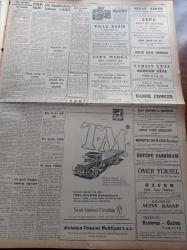 Cumhuriyet Gazetesi - 17 Haziran 1959 - Et Ve Sakatat Fiyatlarına Dün Yüzde 25 Zam Yapıldı - Bugün Kurban Bayramı - Kız Kolejindeki Türk Müdür Muzaffer Yeşim İşinden Alındı - Yunus Nadi Armağanı - Demokrat Parti'nin 67 İl Başkanı Toplantıya Çağrılıyor - Dün Yürürlükten Kaldırılan Milli Korunma Kararnameleri - Memleket Davaları Yazan Fakir Baykurt - Dünyada İlk Defa Bir Sovyet Gizli Ajanının İfşaatı Yazı Dizisi - Kurtlar Ulurken Yazan Alix Andre Yazı Dizisi - Hipnotizmacılık Yaparak Kasayı Soydu - Kıbrıs Türktür Partisinin Adı Kıbrıs Milli Türk Birliği Oldu - Üçüncü Halk Oyunları Bayramı Hazırlandı -  Burhan Felek - Uluç Ali Yazan Halikarnas Balıkçısı Yazı Dizisi - Türk İş Bankası -  Çapamarka -  Beşler Sucuk Fabrikası - Galatasaray Antrenör Dick İle Yollarını Ayırdı - Galatasaray Santraforu Metin Oktay Milli Takım Kadrosundan Affını İstedi - İspanya Kupasında Barcelona Real Madrid'i Yendi - Genç Atlet Pivatovks Dünya Disk Atma Rekoru Kırdı - Ataköy Plajı