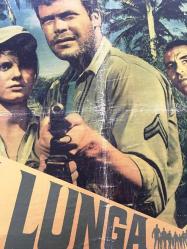 ORİJİNAL BEZ SİNEMA AFİŞ - Ölüm Yolu, (La Lunga Fuga - The Longest Hundred Miles) L'UNIVERSAL PRESENTA 1967, BEZ FİLM AFİŞİ / POSTERİ - BÜYÜK BOY - ORİJİNAL - 67 X 46 cm EBADINDA - Original Turkish Big Size Movie Poster - Don Weis, Hennie Leon, Paul Mason, Winston Miller, Doug McClure, Katharine Ross, Ricardo Montalban, Ronald Remy, Helen Thompson, Berting Labra, Loaki Boy, Vilma Santos, Danilo Jurado, Debra Gaza, Juan Marcelo, Danny Tariuam, Tom Bismark, Victor Vematsu, Kenny Smith, Vic Diaz, Bill Dunbar, Bill Dunbar, Vic Silayan